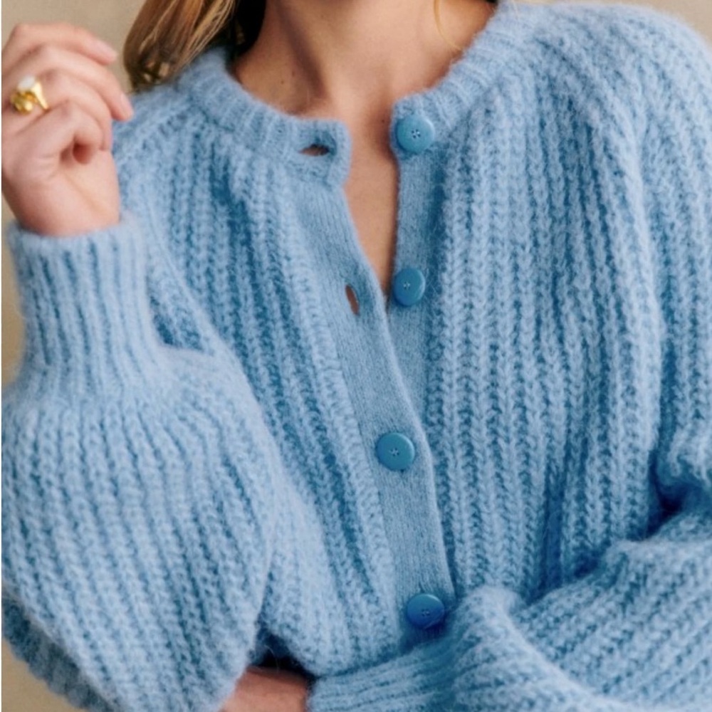 ISO! Sezane Emile Sweater, Iceberg Blue color, Size Small
